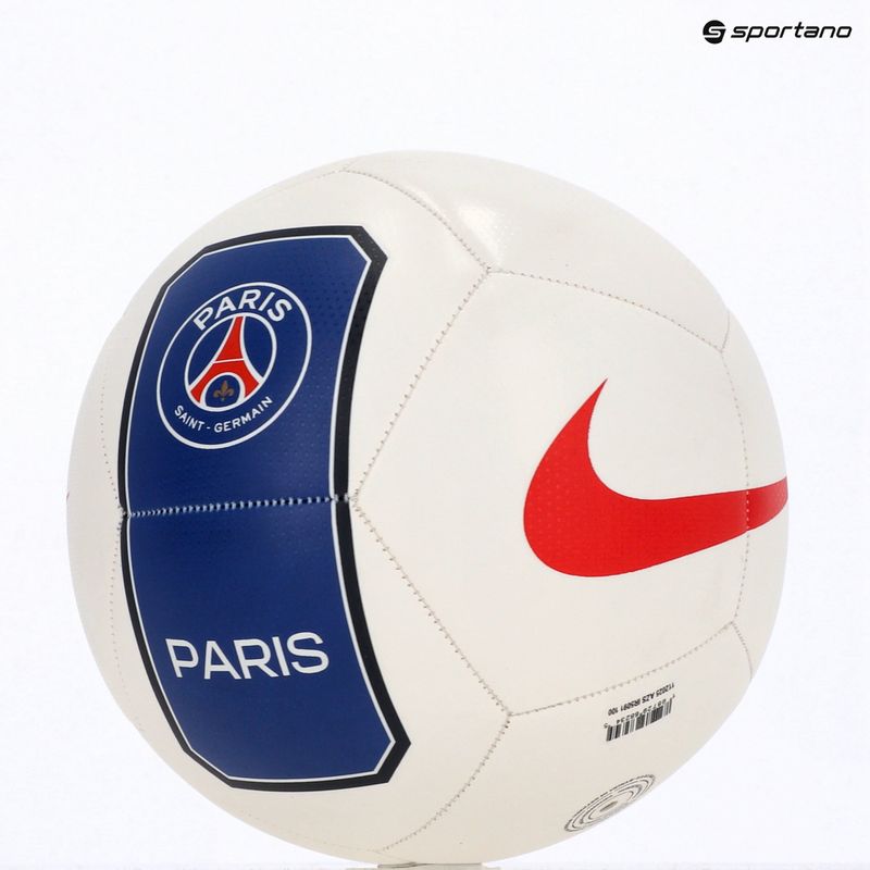 Minge de fotbal Nike Pitch Paris-Saint Germain white/old royal size 5 5