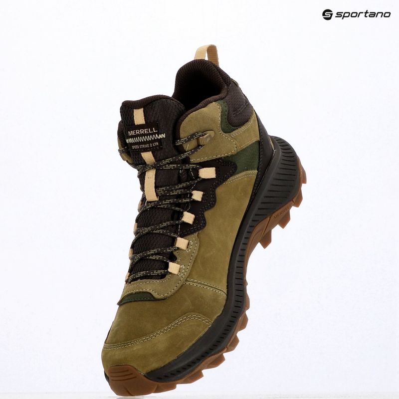 Încălțăminte de drumeție pentru bărbați Merrell Speed Strike 2 Leather Mid Khaki 9
