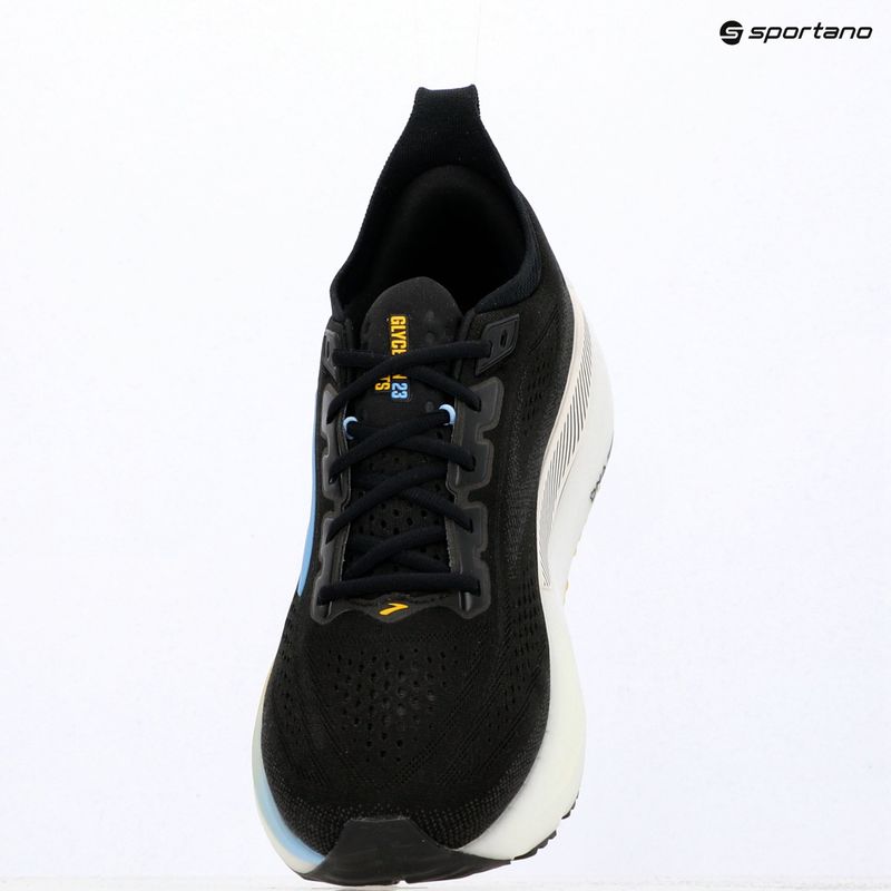 Încălțăminte de alergare pentru bărbați Brooks Glycerin GTS 23 black/cyber yellow/nightlife 9