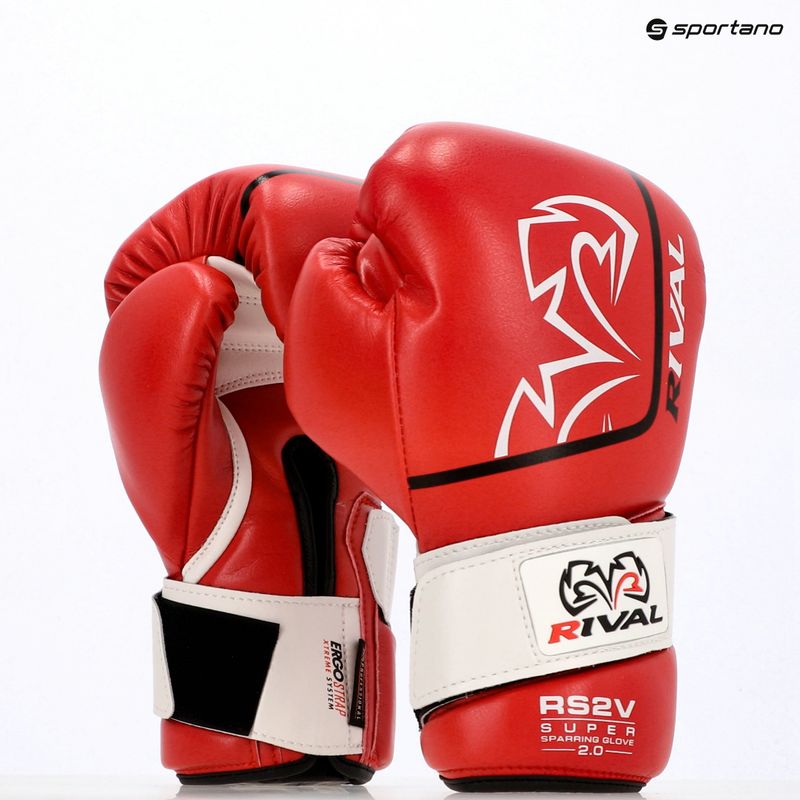 Mănuși de box Rival Super Sparring 2.0 red 3