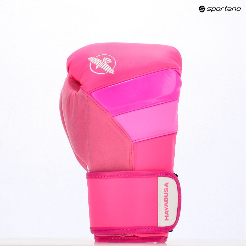 Mănuși de box Hayabusa T3 Neon neon pink 8