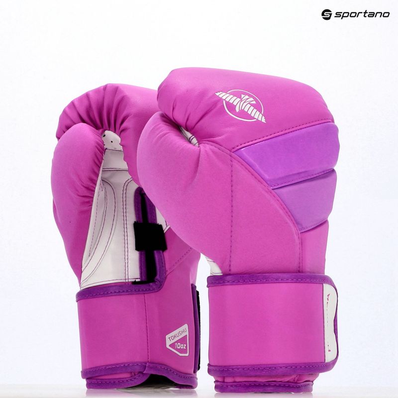 Mănuși de box Hayabusa T3 Neon neon purple 8