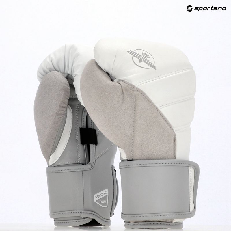Mănuși de box Hayabusa T3 white/grey 8