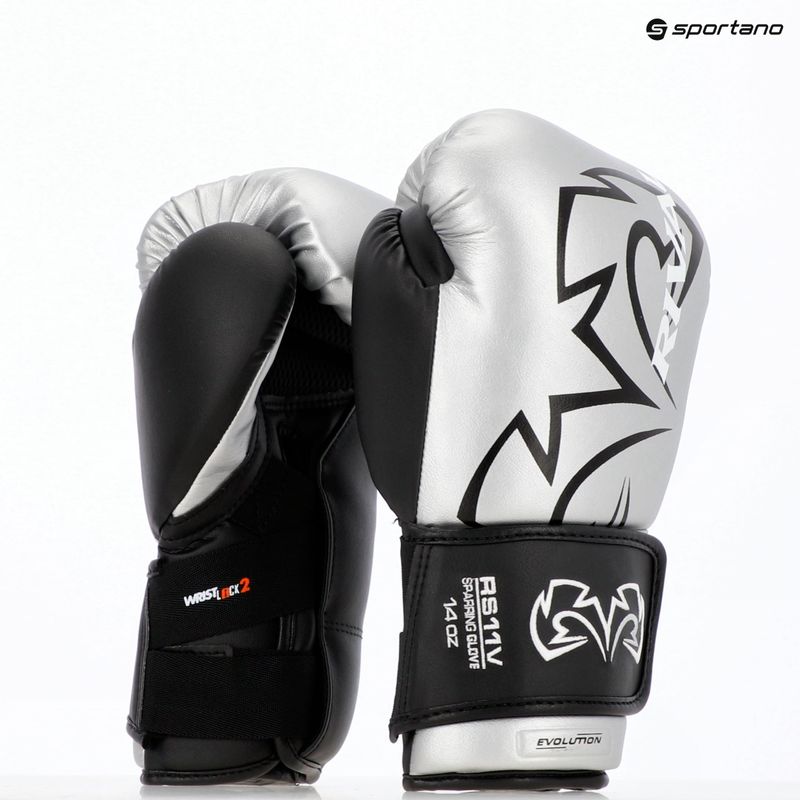 Mănuși de box Rival RS11V Professional silver 5