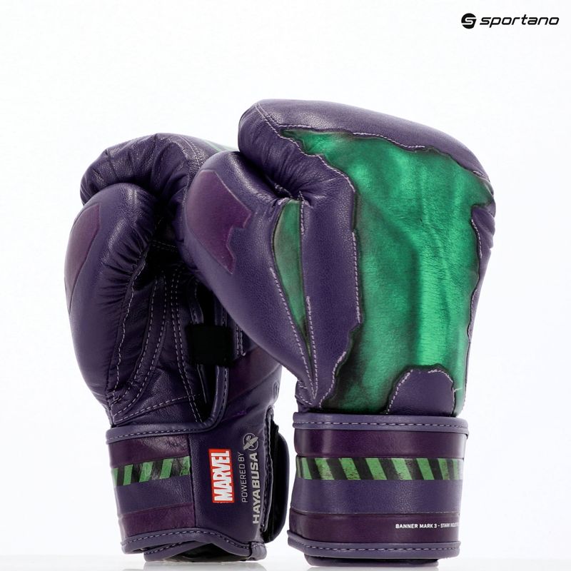 Mănuși de box Hayabusa Marvel's Hulk purple/green 23