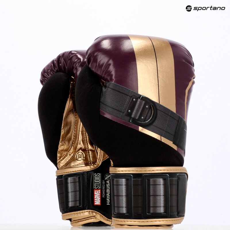 Mănuși de box Hayabusa Marvel's Batroc purple/gold 26