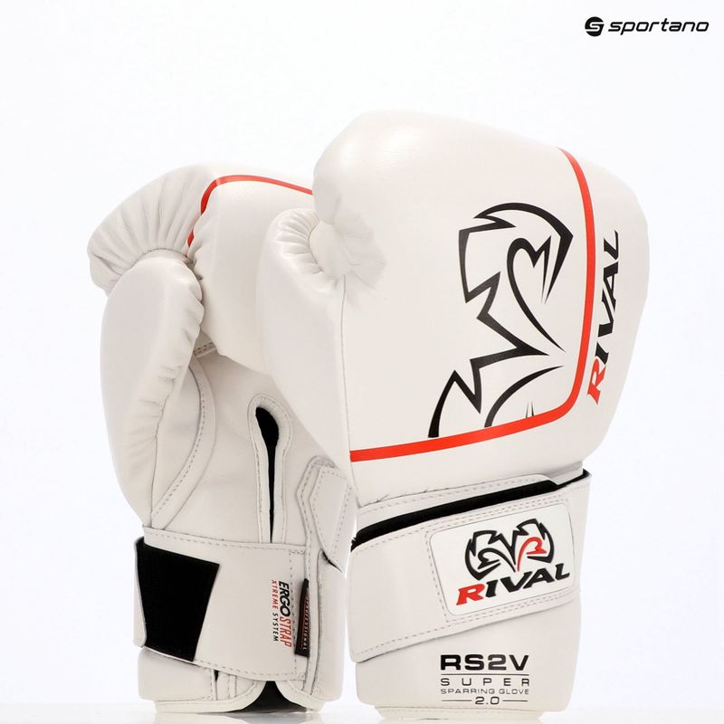 Mănuși de box Rival Super Sparring 2.0 white 12
