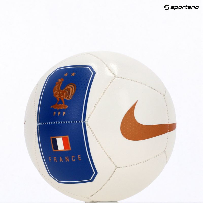 Minge pentru mini fotbal Nike Skills France white size 1 5