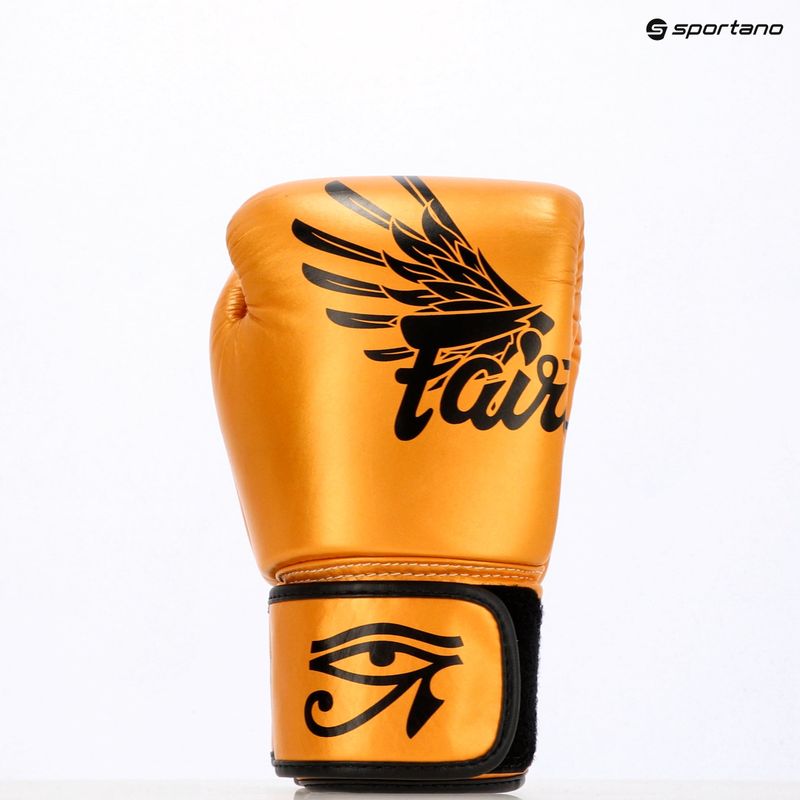 Mănuși de box Fairtex Universal "Tight-Fit" Design Falcon gold 6