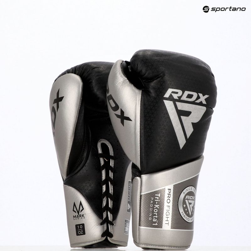 Mănuși de box RDX K1 Mark Pro Fight Boxing silver 13