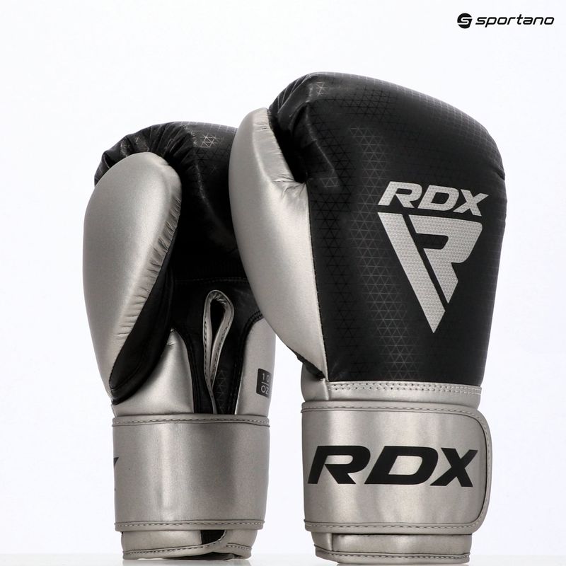 Mănuși de box RDX L2 Mark Pro Sparring Boxing Hook & Loop silver 11