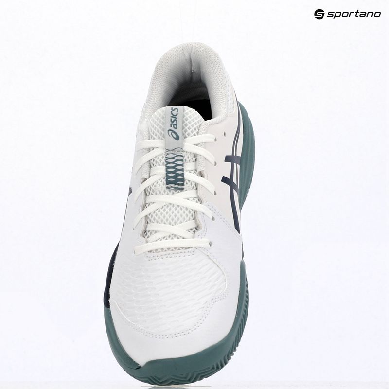 Încălțăminte de tenis pentru copii ASICS Gel-Resolution X GS Clay white/midnight 9