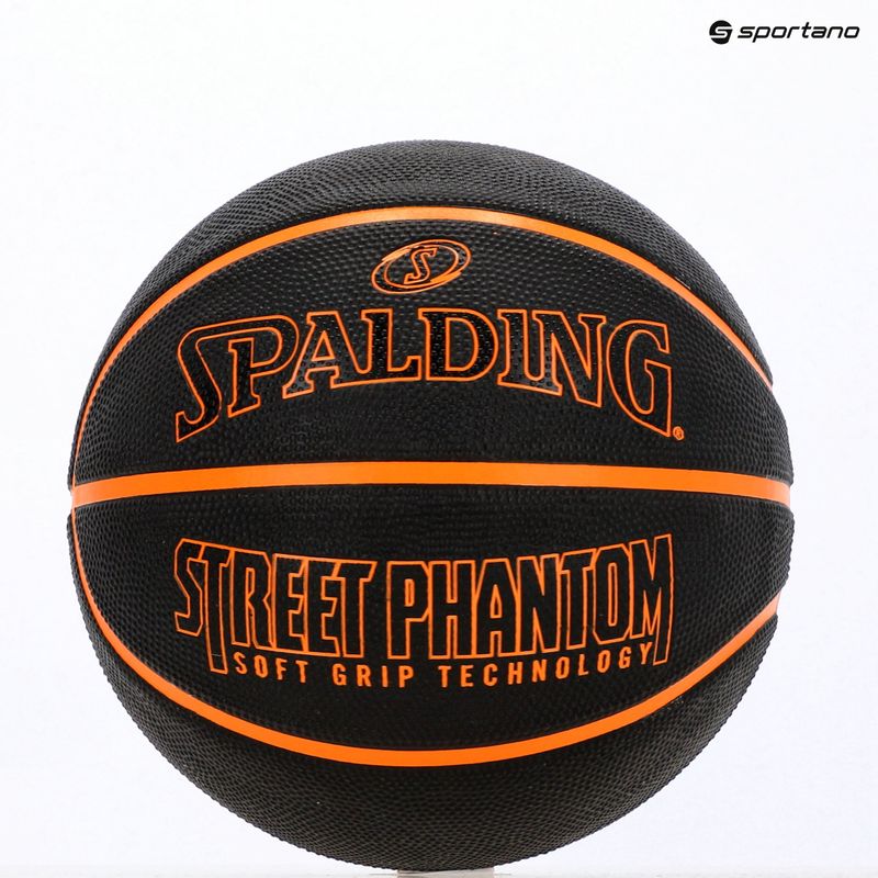 Minge de baschet Spalding Phantom negru/portocaliu mărime 6 3