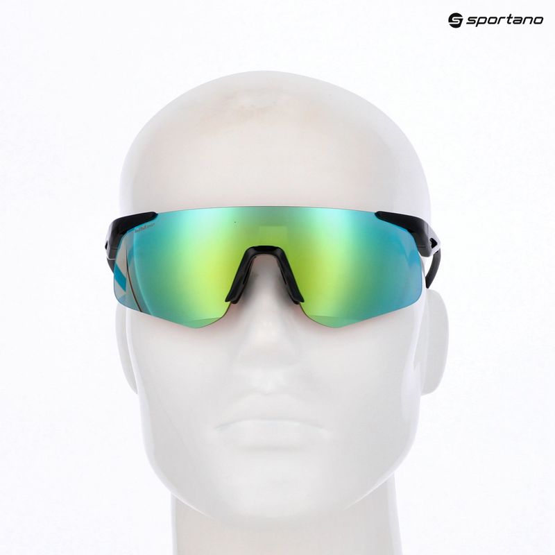 Ochelari de soare Red Bull SPECT Mark black/smoke with green blue mirror 7
