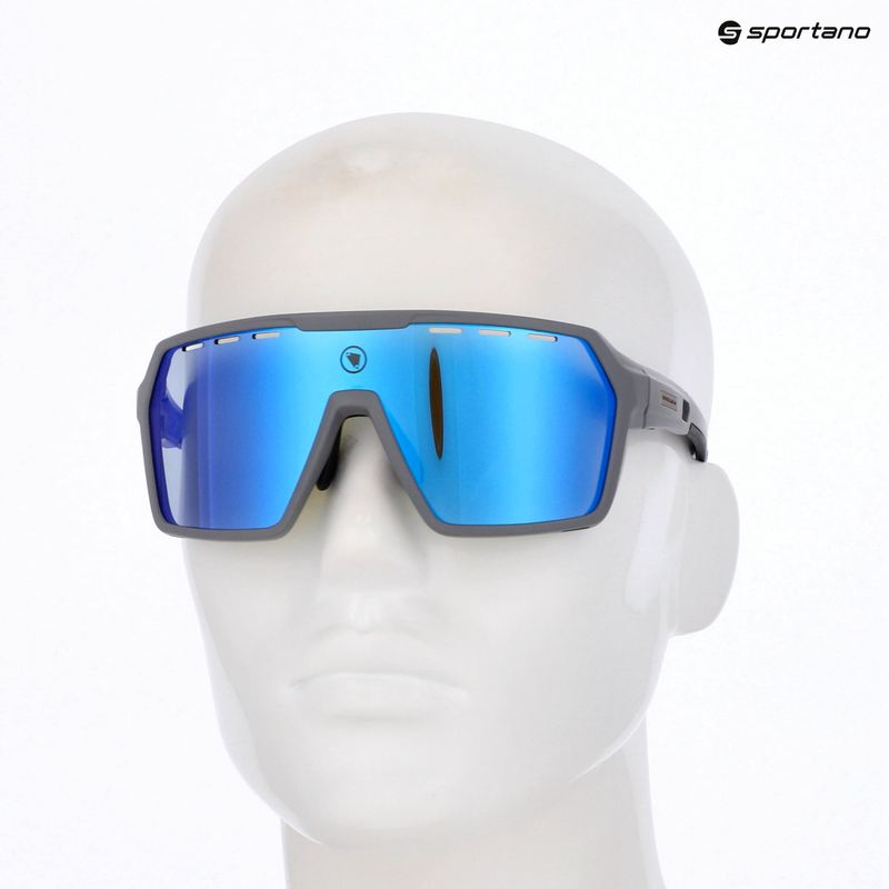 Ochelari de soare Endura Singletrack dreich grey/blue revo smoke/clear silver flash mirror 8