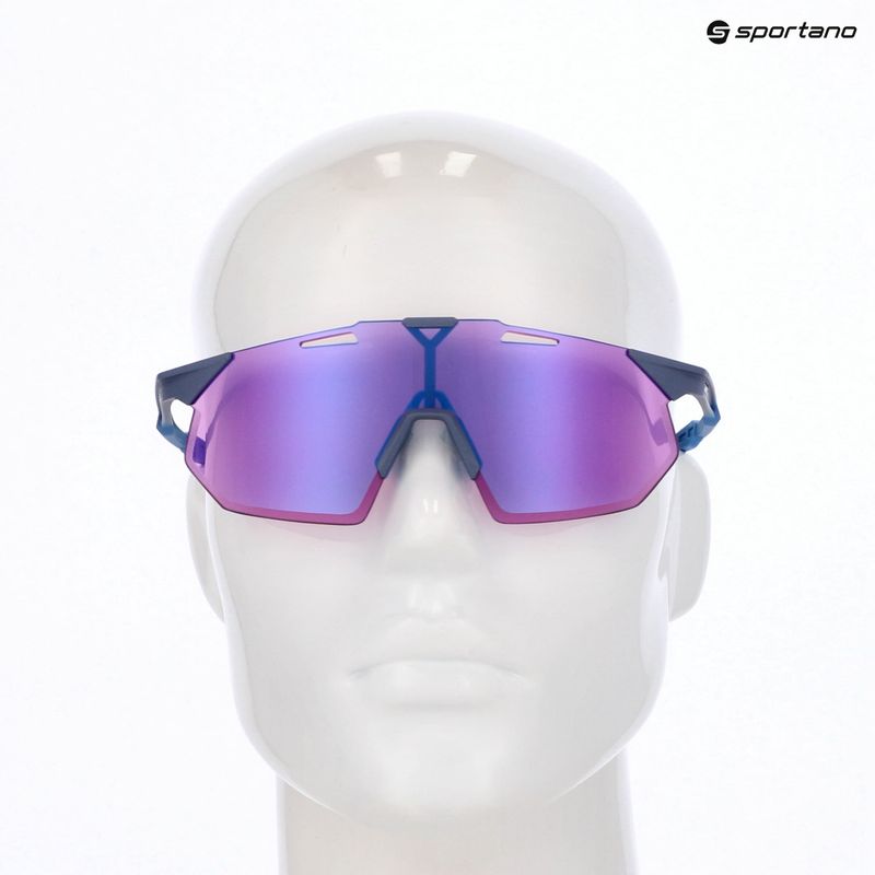 Ochelari de soare 100% Hypercraft SQ satin storm metallic/purple mirror 8