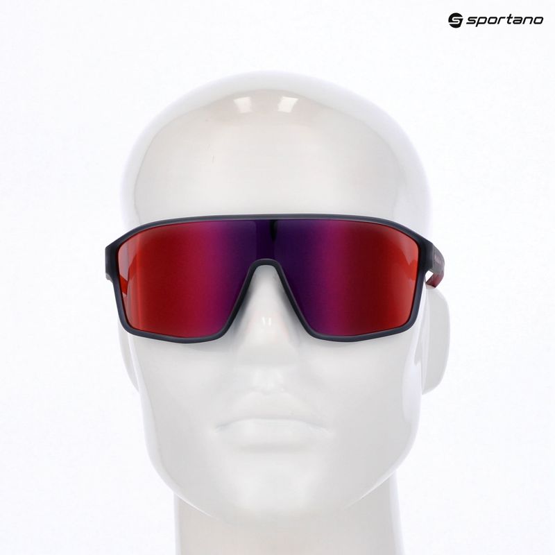 Ochelari de soare Red Bull SPECT Daft grey midnight/smoke cu oglindă red-purple 7