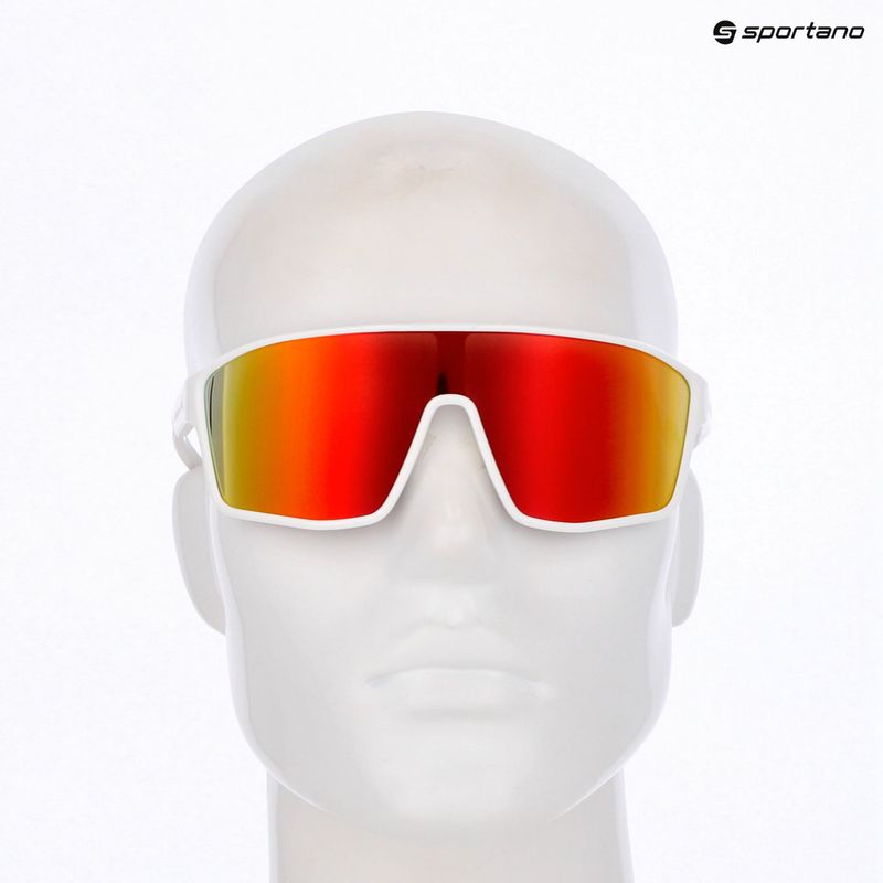 Ochelari de soare Red Bull SPECT Daft white/brown with orange mirror 4