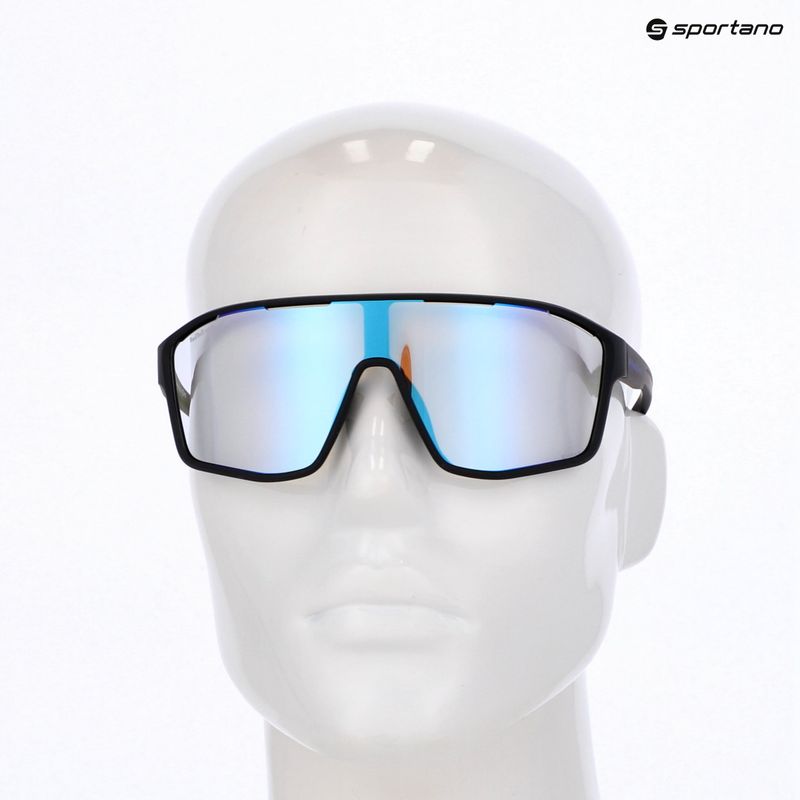 Ochelari de soare Red Bull SPECT Daft Pro black/photochromic with blue mirror 7
