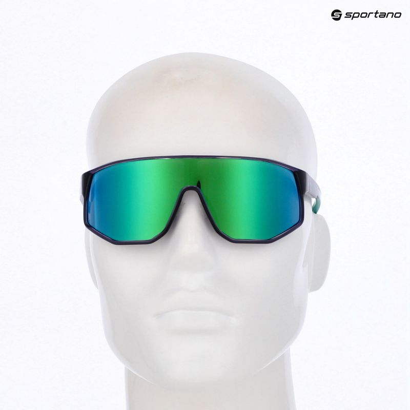 Ochelari de soare Red Bull SPECT Dash dark purple/smoke with green-purple mirror 7