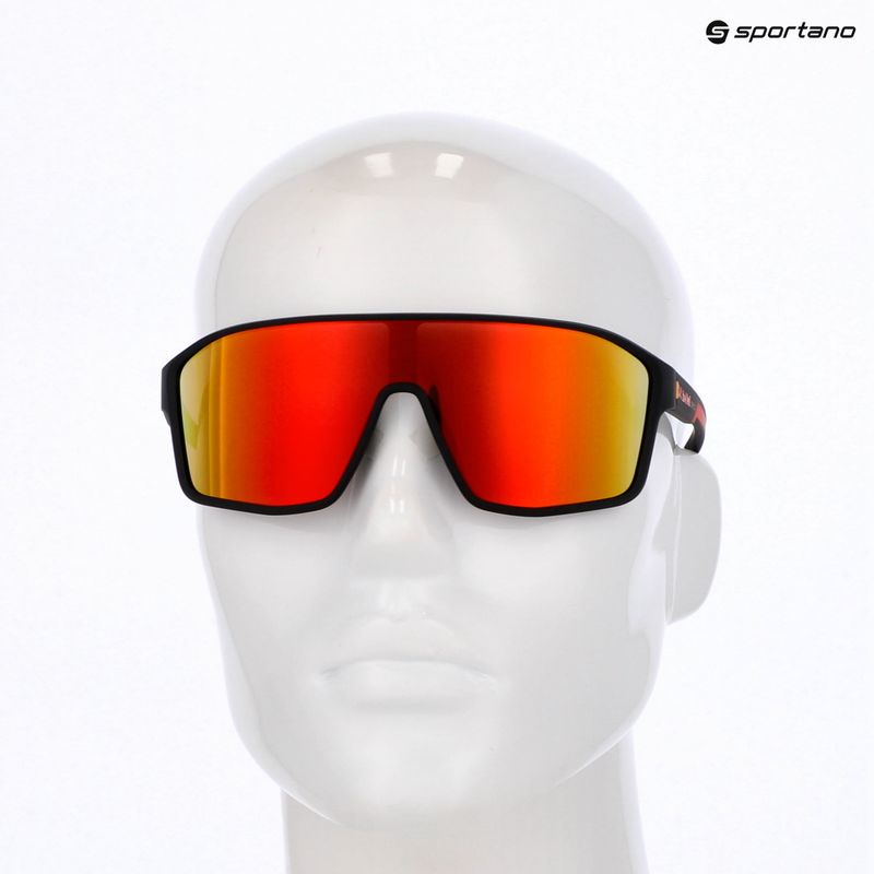 Ochelari de soare Red Bull SPECT Daft black/brown with red mirror 6