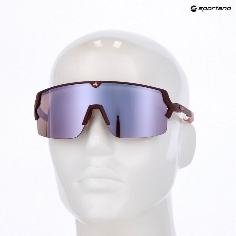 Ochelari de soare Tripoint 008 Lake Prespa matt burgundy/brown/pink multi 6
