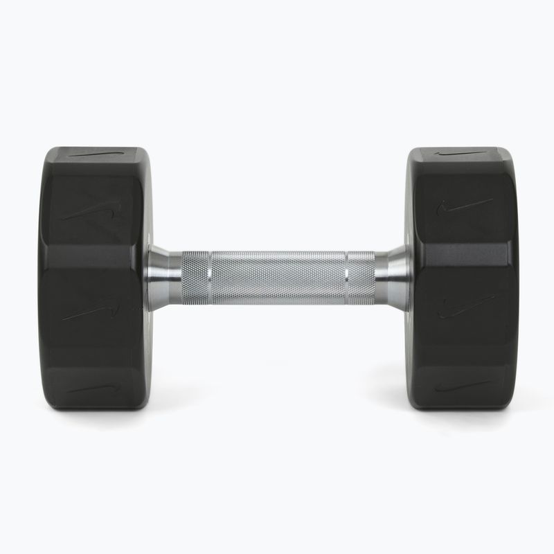 Haltă cromată Nike Strength Pro Urethane Dumbbell 12 kg black/white 3
