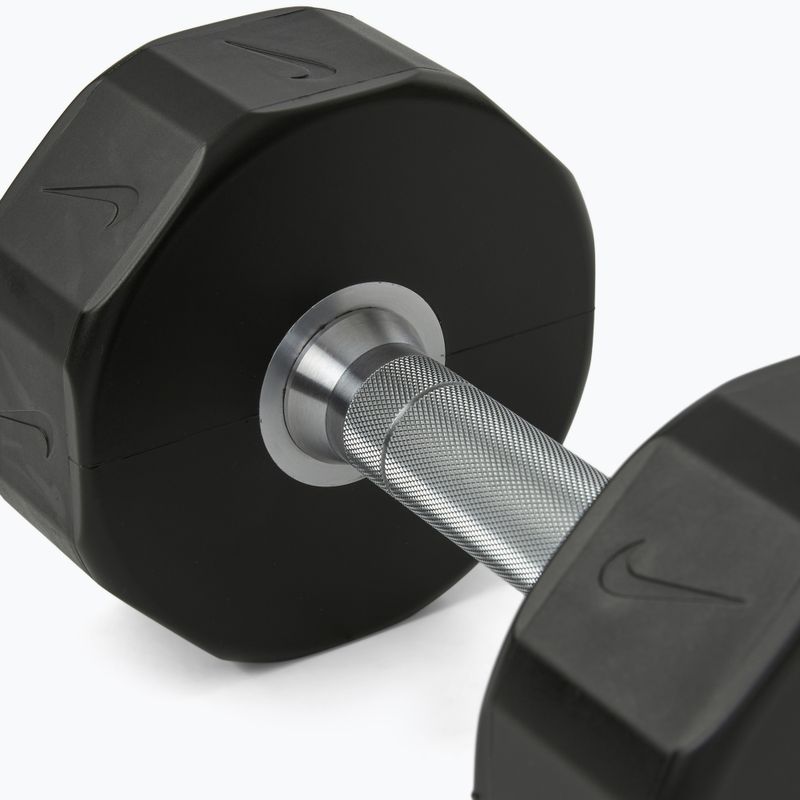 Haltă cromată Nike Strength Pro Urethane Dumbbell 12 kg black/white 4