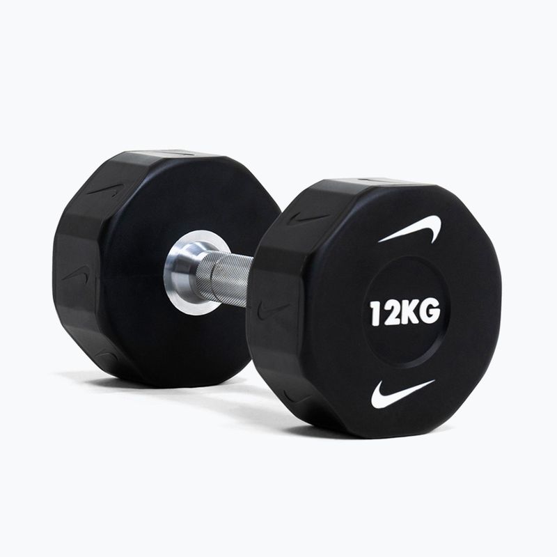 Haltă cromată Nike Strength Pro Urethane Dumbbell 12 kg black/white 6