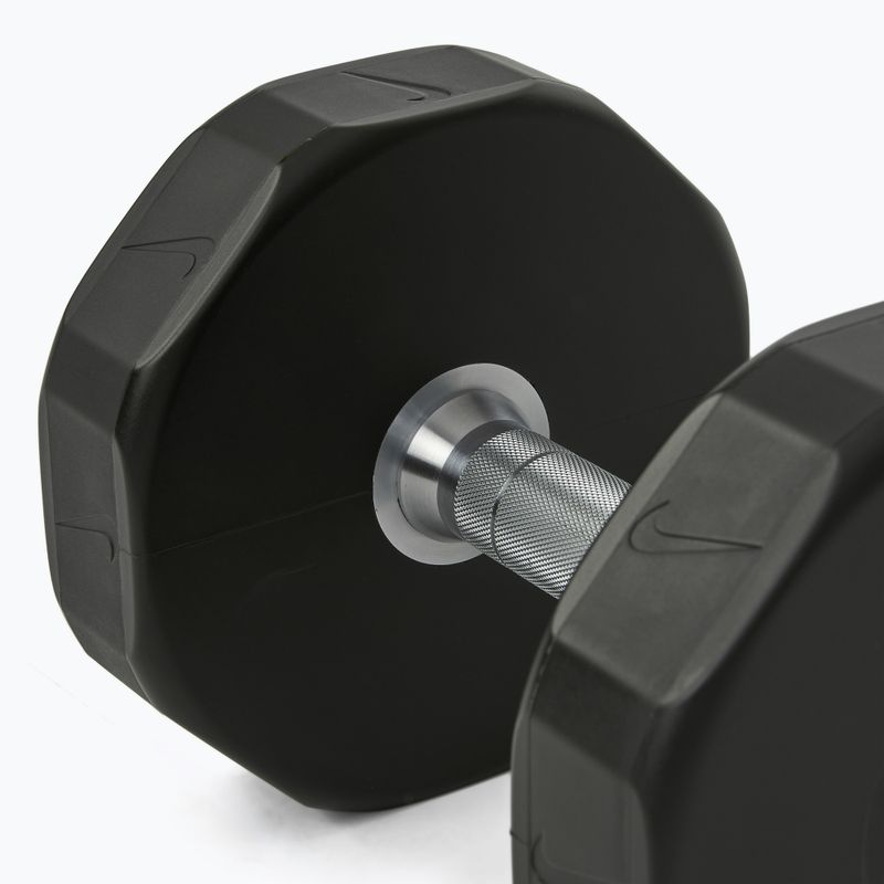 Haltă cromată Nike Strength Pro Urethane Dumbbell 14 kg black/white 4