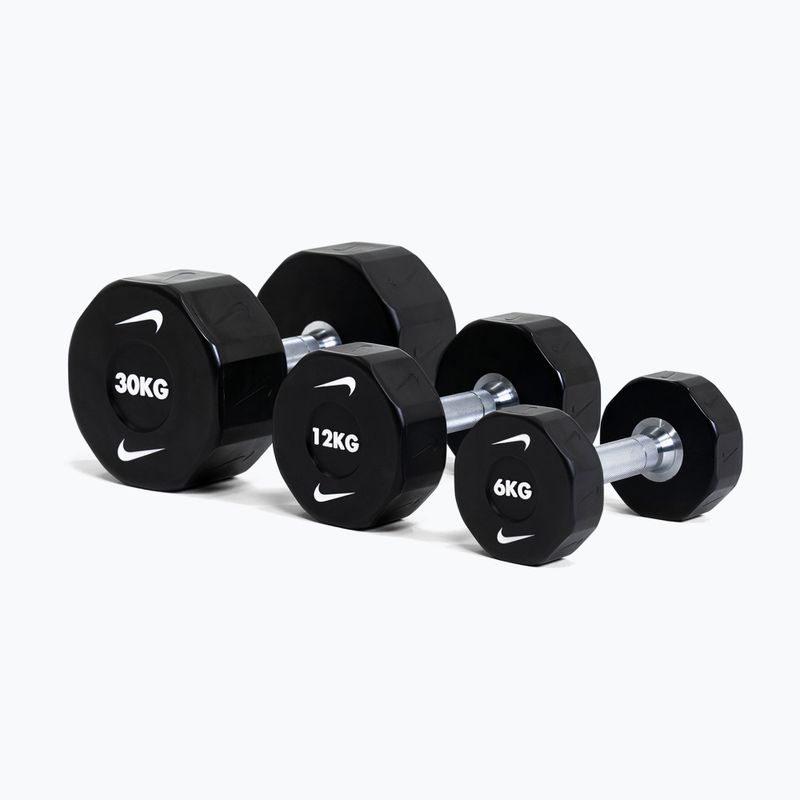 Haltă cromată Nike Strength Pro Urethane Dumbbell 14 kg black/white 5