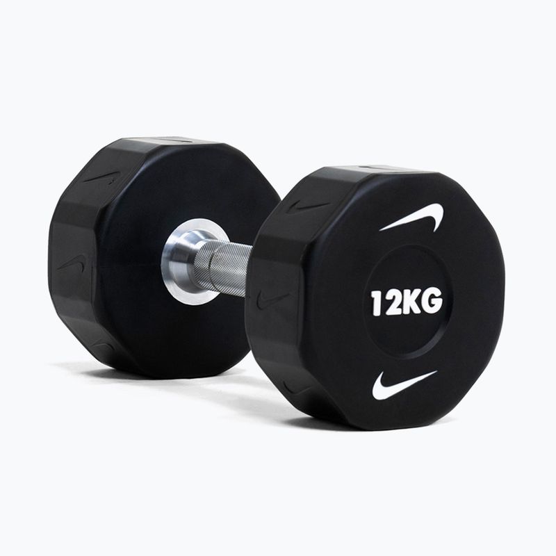 Haltă cromată Nike Strength Pro Urethane Dumbbell 14 kg black/white 8