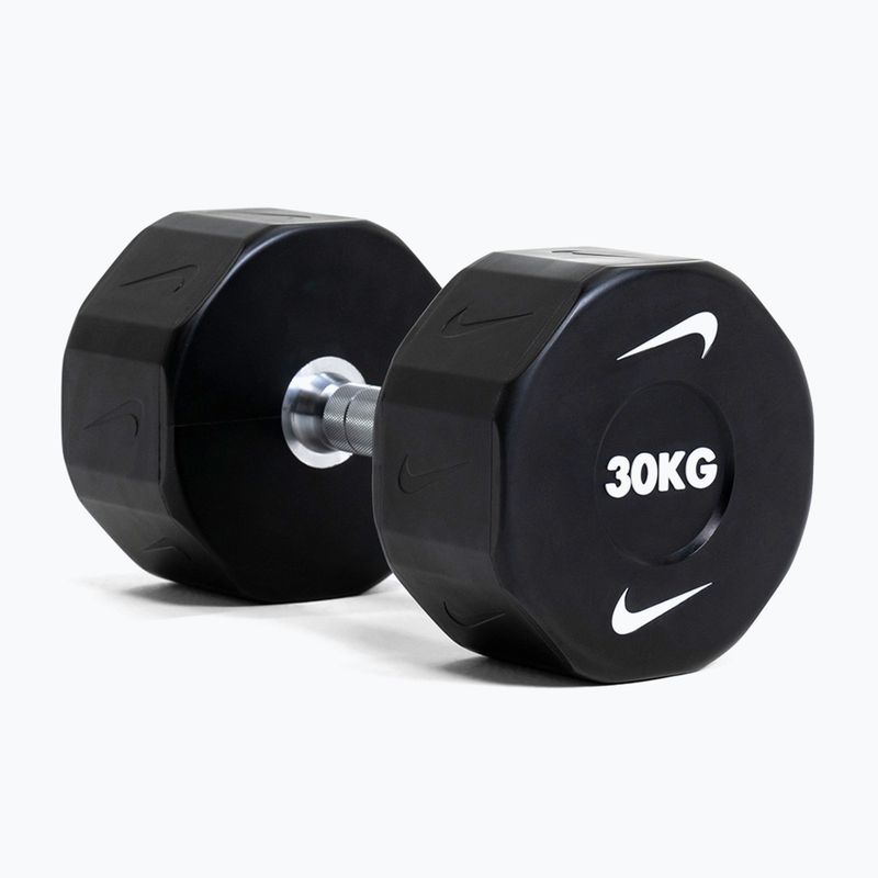 Haltă cromată Nike Strength Pro Urethane Dumbbell 14 kg black/white 9