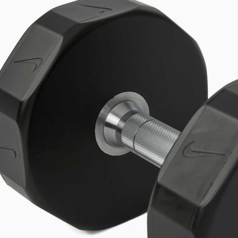 Haltă cromată Nike Strength Pro Urethane Dumbbell 16 kg black/white 4