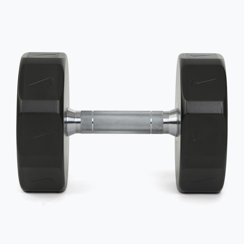 Haltă cromată Nike Strength Pro Urethane Dumbbell 18 kg black/white 3