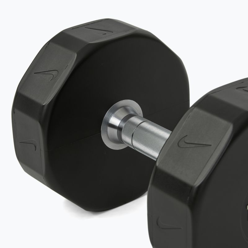 Haltă cromată Nike Strength Pro Urethane Dumbbell 18 kg black/white 4