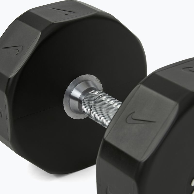Haltă cromată Nike Strength Pro Urethane Dumbbell 20 kg black/white 4