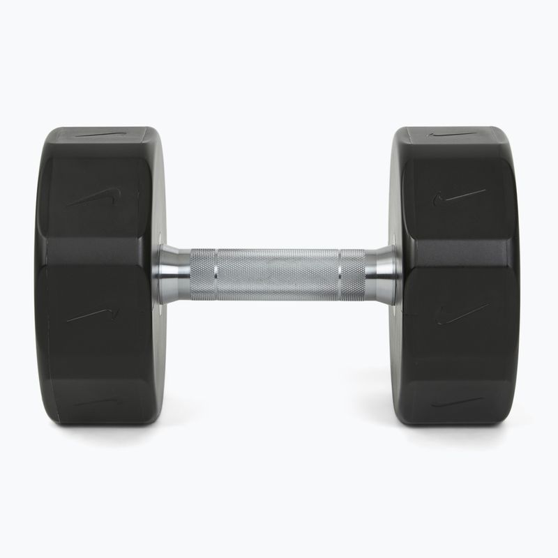 Haltă cromată Nike Strength Pro Urethane Dumbbell 22 kg black/white 3