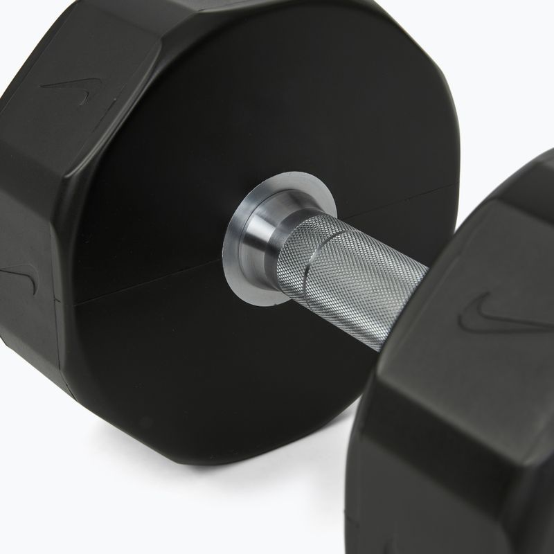 Haltă cromată Nike Strength Pro Urethane Dumbbell 22 kg black/white 4