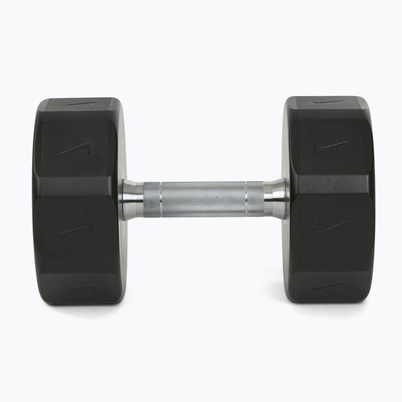Haltă cromată Nike Strength Pro Urethane Dumbbell 24 kg black/white 3