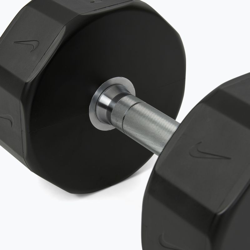 Haltă cromată Nike Strength Pro Urethane Dumbbell 24 kg black/white 4