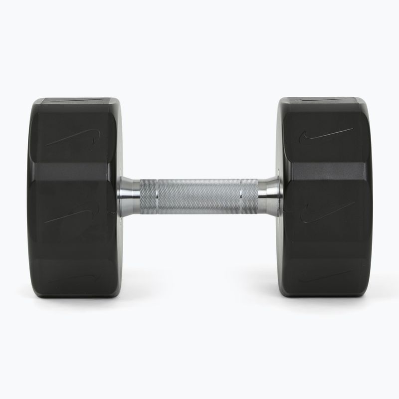 Haltă cromată Nike Strength Pro Urethane Dumbbell 26 kg black/white 3