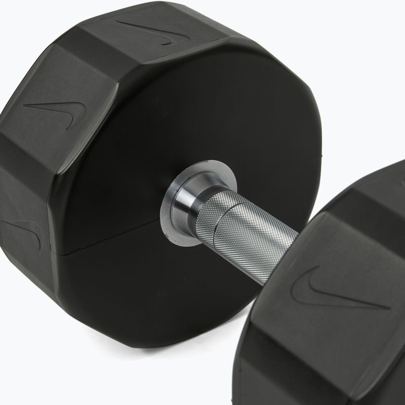Haltă cromată Nike Strength Pro Urethane Dumbbell 26 kg black/white 4