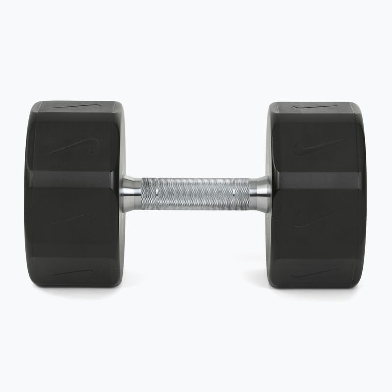Haltă cromată Nike Strength Pro Urethane Dumbbell 30 kg black/white 3