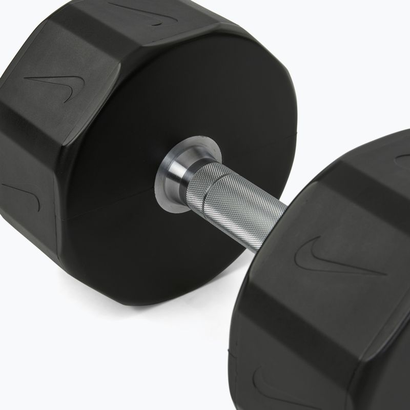 Haltă cromată Nike Strength Pro Urethane Dumbbell 30 kg black/white 4