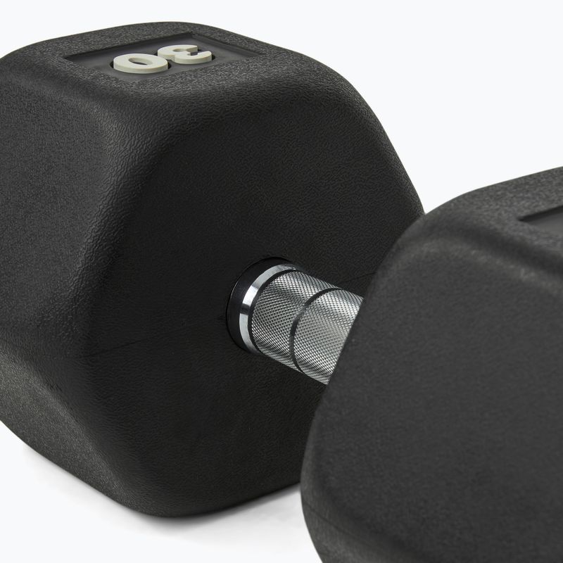 Gantera cauciucată Nike Strength Hex Dumbbell 30 kg black/white 4
