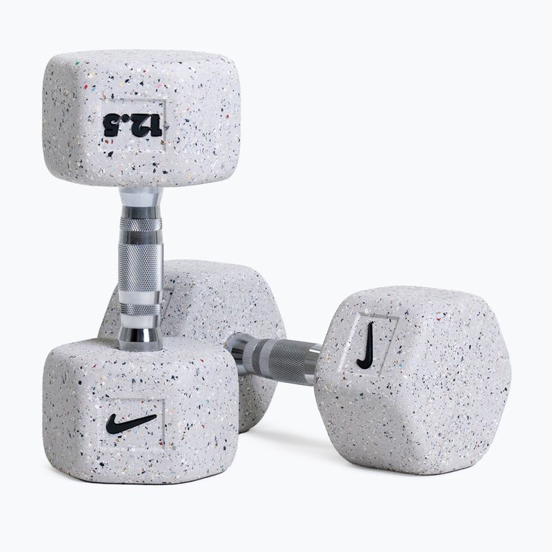 Gantera cauciucată Nike Strength Grind Hex Dumbbell 12,5 kg wolf grey 5