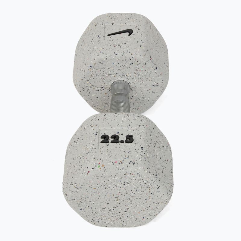 Gantera cauciucată Nike Strength Grind Hex Dumbbell 22,5 kg wolf grey 2