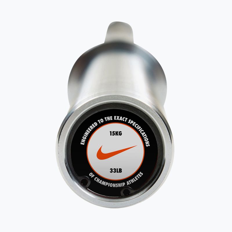 Bară dreaptă Nike Strength Hard Chrome Barbell chrome swoosh 5