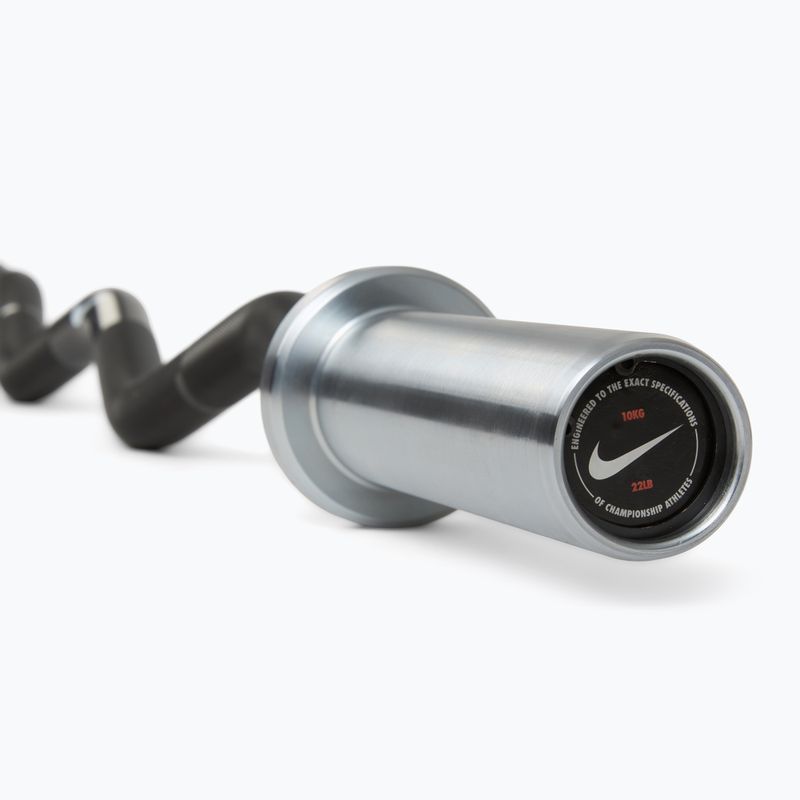 Bară curbată Nike Strength Curl Bar black swoosh 5